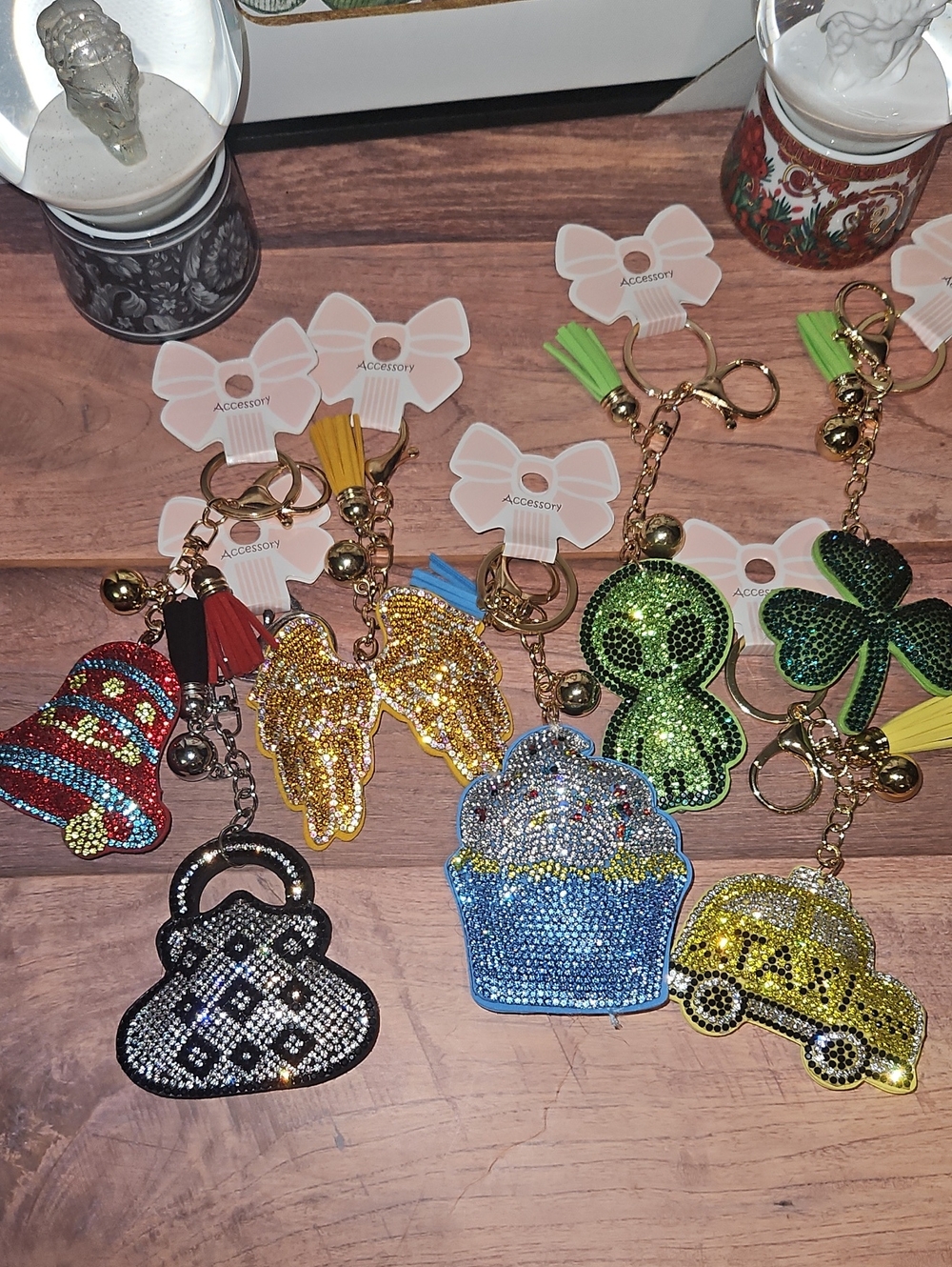 Rhinestone Keychains Nwt